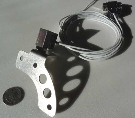 LSE DC Mini Sensor and Lycoming Mounting bracket. Designed for LSE Plasma CDI electronic ignition.